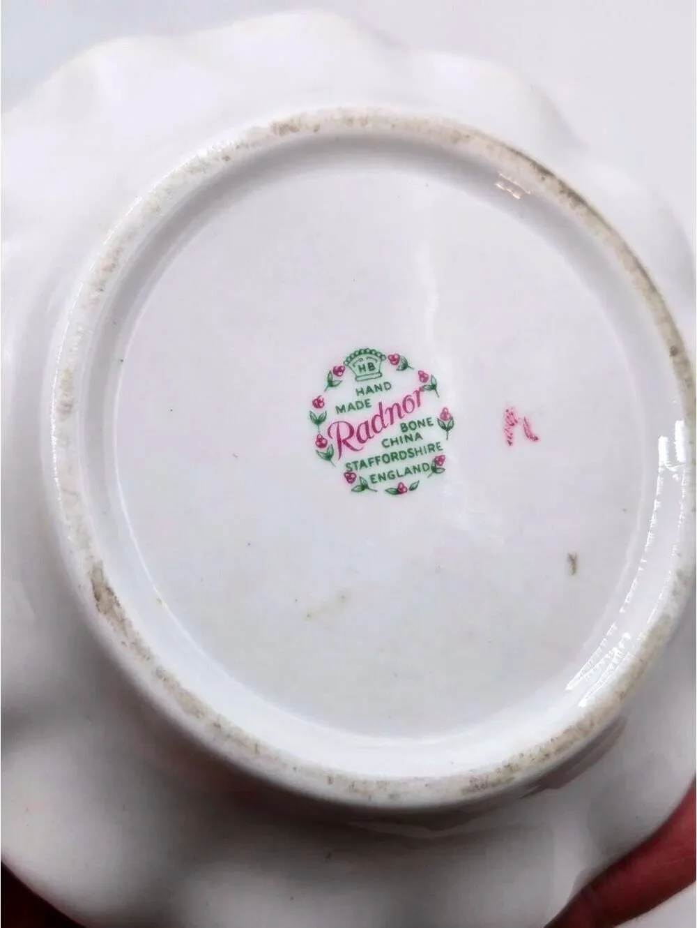 Radnor Bone China Floral Candle Holder Staffordshire England